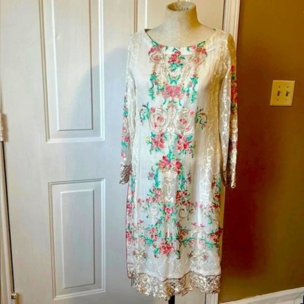Beautiful 🤩 embroidered Indian tunic top ￼size S - Picture 5 of 15
